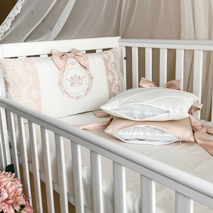 Set lenjerie Patut Copii Bebe 8 piese Classic Ivory (11)